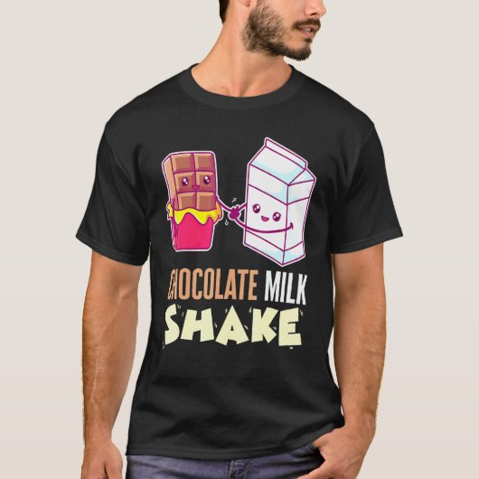 Schokolade Milch Shake Milchshake Dessert Sweet To T-Shirt (Vorderseite)