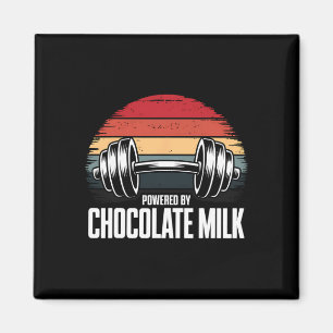 Schokolade Milchschaum Fitness Workout Bodybuildin Magnet