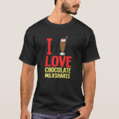 Schokolade Milchshake Milch Choco Shake Drink T-Shirt (Vorderseite)