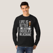 Schokolade Milchshake Milch Choco Shake Drink T-Shirt (Vorne ganz)