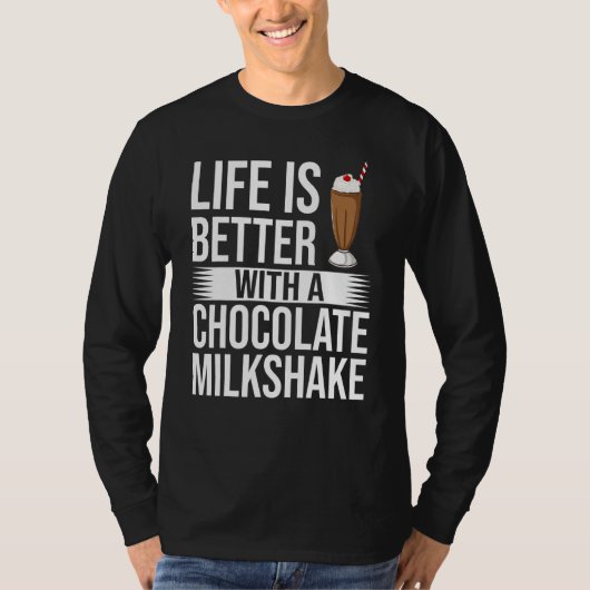Schokolade Milchshake Milch Choco Shake Drink T-Shirt (Vorderseite)