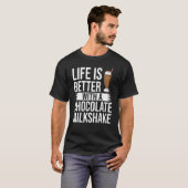 Schokolade Milchshake Milch Choco Shake Drink T-Shirt (Vorne ganz)