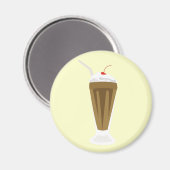 Schokolade Milkshake Magnet (Vorderseite/Rückseite)