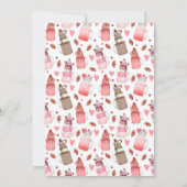 Schokolade Milkshake Valentins Party laden Einladung (Rückseite)