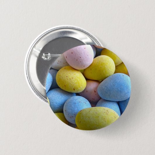 Schokolade-Mini-Eier Button (Vorne & Hinten)