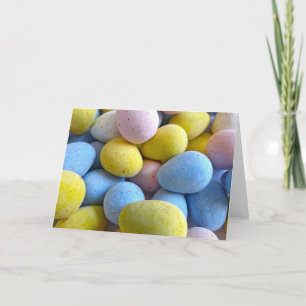 Schokolade-Mini-Eier Feiertagskarte