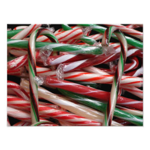 Schokolade Minze Candy Canes Holiday Festival Fotodruck