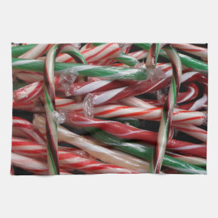 Schokolade Minze Candy Canes Holiday Festival Küchentuch