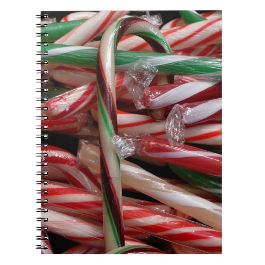 Schokolade Minze Candy Canes Holiday Festival Notizblock (Vorderseite)