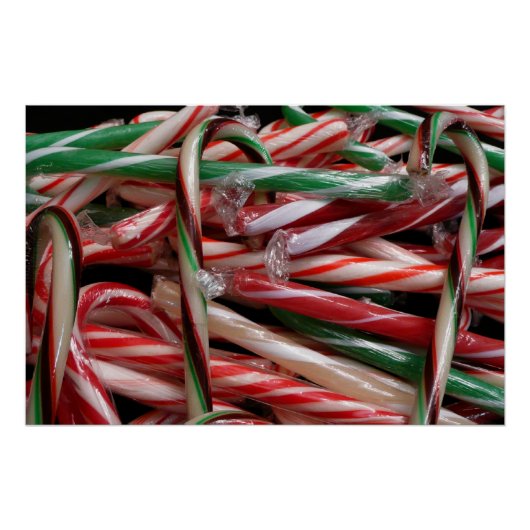 Schokolade Minze Candy Canes Holiday Festival Poster (Vorderseite)