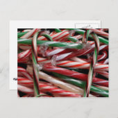 Schokolade Minze Candy Canes Holiday Festival Postkarte (Vorne/Hinten)
