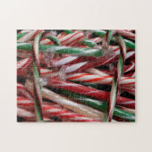 Schokolade Minze Candy Canes Holiday Festival Puzzle (Horizontal)