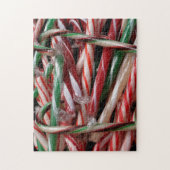 Schokolade Minze Candy Canes Holiday Festival Puzzle (Vertikal)