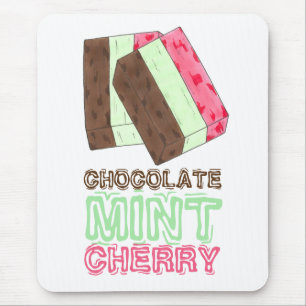 Schokolade Minze Cherry Spumoni Ice Creme Gelato Mousepad
