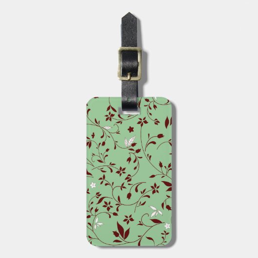 Schokolade-Minze Gepäckanhänger (Vorderseite vertikal)