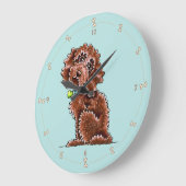 Schokolade Mischung Große Wanduhr (Winkel)