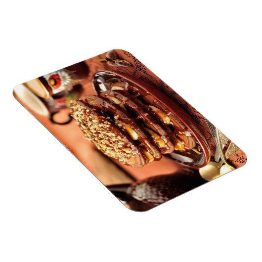 Schokolade mit Bananen und Karamelll Magnet (Rechte Seite)