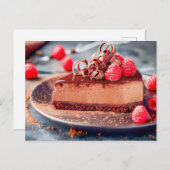 Schokolade mit dekadentem Schokolade Feiertagspostkarte (Vorne/Hinten)