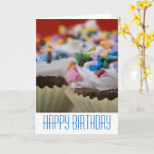 Schokolade mit Eisen und Sprinklen Karte (Gelbe Blume)