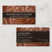 Schokolade mit Foto, Schokolade-Visitenkarte Visitenkarte (Vorne/Hinten)