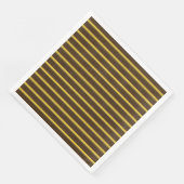 Schokolade mit Gold und grünem Pinstripe Serviette (Ecke)