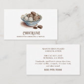 Schokolade mit Kunsthandwerk Visitenkarte (Vorne/Hinten)