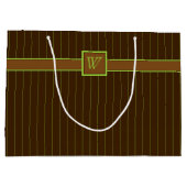Schokolade mit Limonem Pinstripes-Geschenkbeutel Große Geschenktüte (Rückseite)