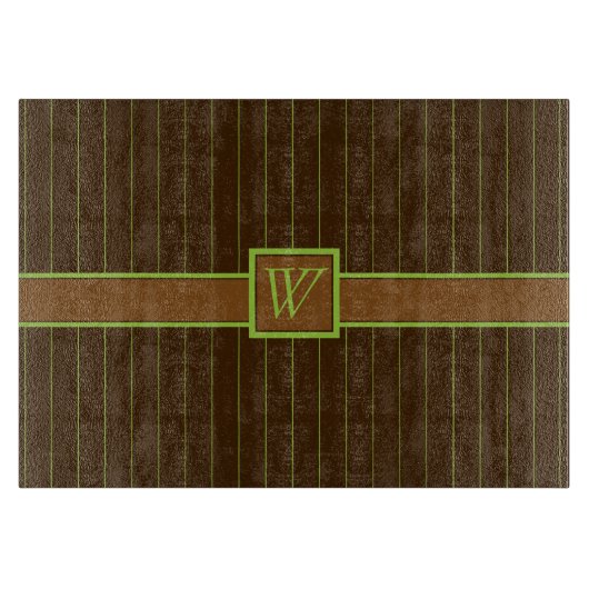 Schokolade mit Limonem Pinstripes-Glasschneider Schneidebrett (Vorderseite)