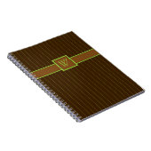 Schokolade mit Limonem Pinstripes-Notebook Notizblock (Rechte Seite)