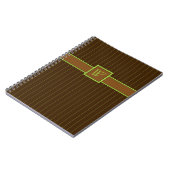 Schokolade mit Limonem Pinstripes-Notebook Notizblock (Linke Seite)