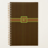 Schokolade mit Limonem Pinstripes-Planner Planer (Vorderseite)