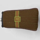 Schokolade mit Limonem Pinstripes Putter Cover Golf Headcover (Vorderseite)