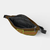Schokolade mit Limonen Pinstreifen Bauchtasche (Offen)