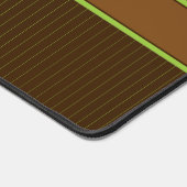 Schokolade mit Limonen Pinstreifen Schreibtischunterlage (Ecke)