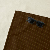Schokolade mit Limonen Pinstripes Beach Handtuch (Beispiel)