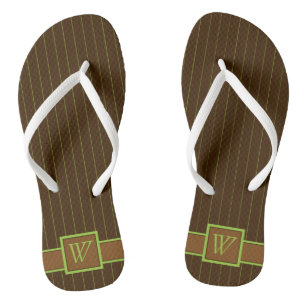 Schokolade mit Limonen Pinstripes Flip Flops Badesandalen