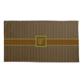 Schokolade mit Limonen Pinstripes Kissen Kissenbezug (Rückseite)