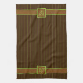 Schokolade mit Limonen Pinstripes Küchentuch (Vertikal)