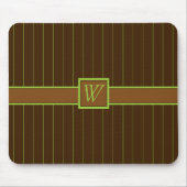 Schokolade mit Limonen Pinstripes Mousepad (Vorne)