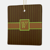 Schokolade mit Limonen Pinstripes Ornament (Links)