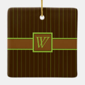 Schokolade mit Limonen Pinstripes Ornament (Rückseite)