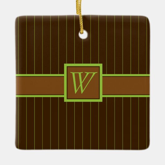 Schokolade mit Limonen Pinstripes Ornament (Vorderseite)