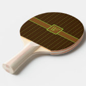 Schokolade mit Limonen Pinstripes Ping Pong Paddle Tischtennis Schläger (Vorderseite)