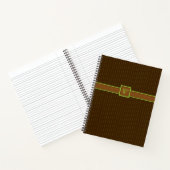 Schokolade mit Limonen Pinstripes Spiral-Notebook Notizblock (Innenseite)