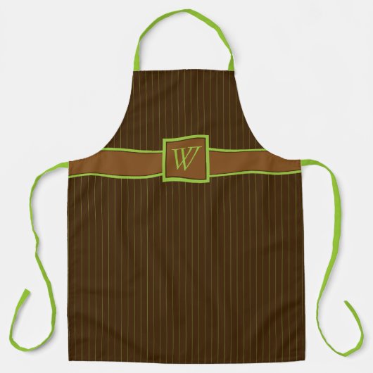 Schokolade mit Limoner Pinstripes-Schürze Schürze (Vorderseite)