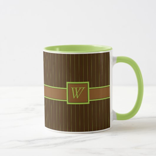 Schokolade mit Limoner Pinstripes-Tasse Tasse (Rechts)