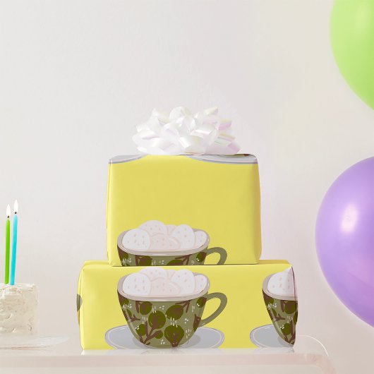 Schokolade mit Marshmallows Geschenkpapier