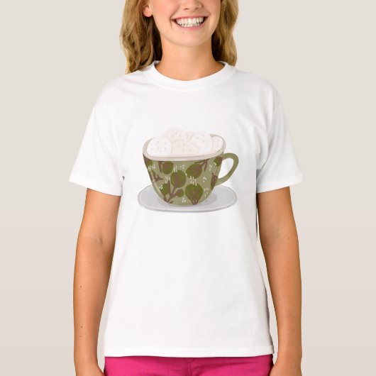 Schokolade mit Marshmallows T-Shirt (Vorderseite)