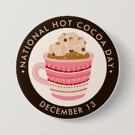 Schokolade mit Marshmallows und Chips Button