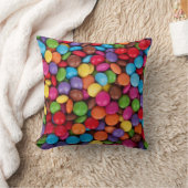 Schokolade mit Regenbogenbonbons Kinder Kissen (Decke)